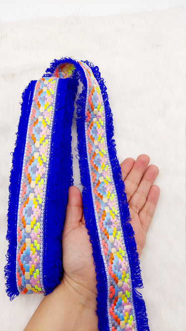 Kilim Pattern Trim, Tassels Threads Fringe Trim, Summer Trim